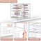 Sorbus 10 Drawers Acrylic Organizer for Makeup, Organization and Storage, Art Supplies, Jewelry, Stationary - 2 Pcs Clear Stackable Storage Drawers